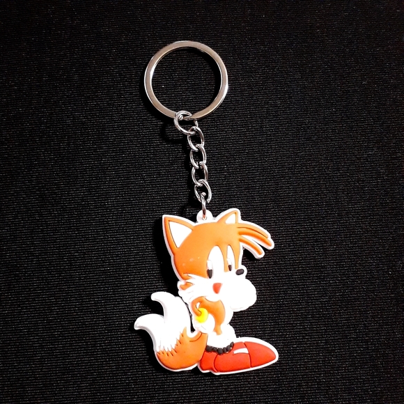 SONIC THE HEDGEHOG KEYCHAIN SOFT PVC ANIME/CARTOON LOT OF 6 NEW - Picture 3 of 8